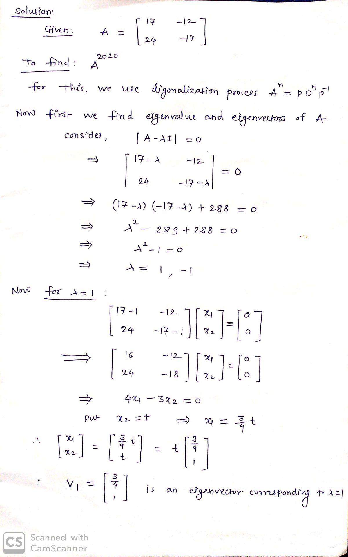 Advanced Math homework question answer, step 1, image 1